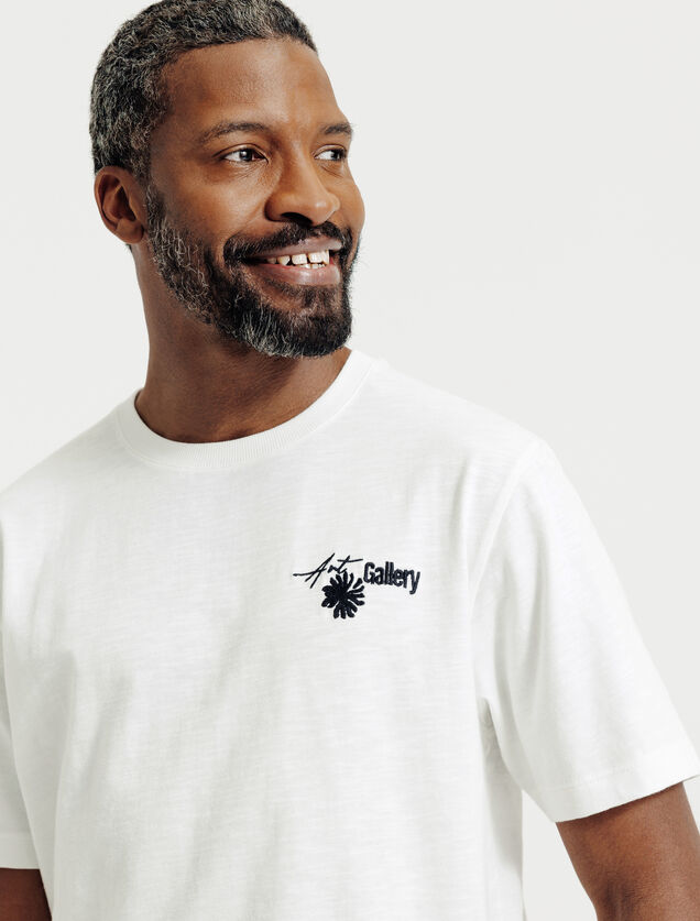 T-shirt met print voor- en achteraan