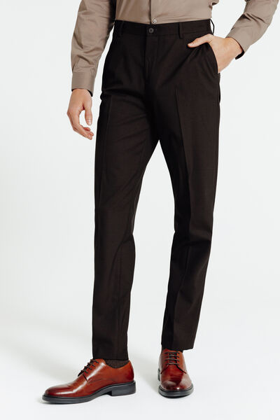Pantalon de costume confort uni