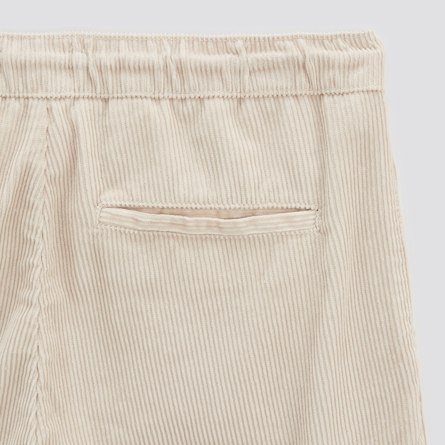 Pantalon cargo en velours coton recyclé
