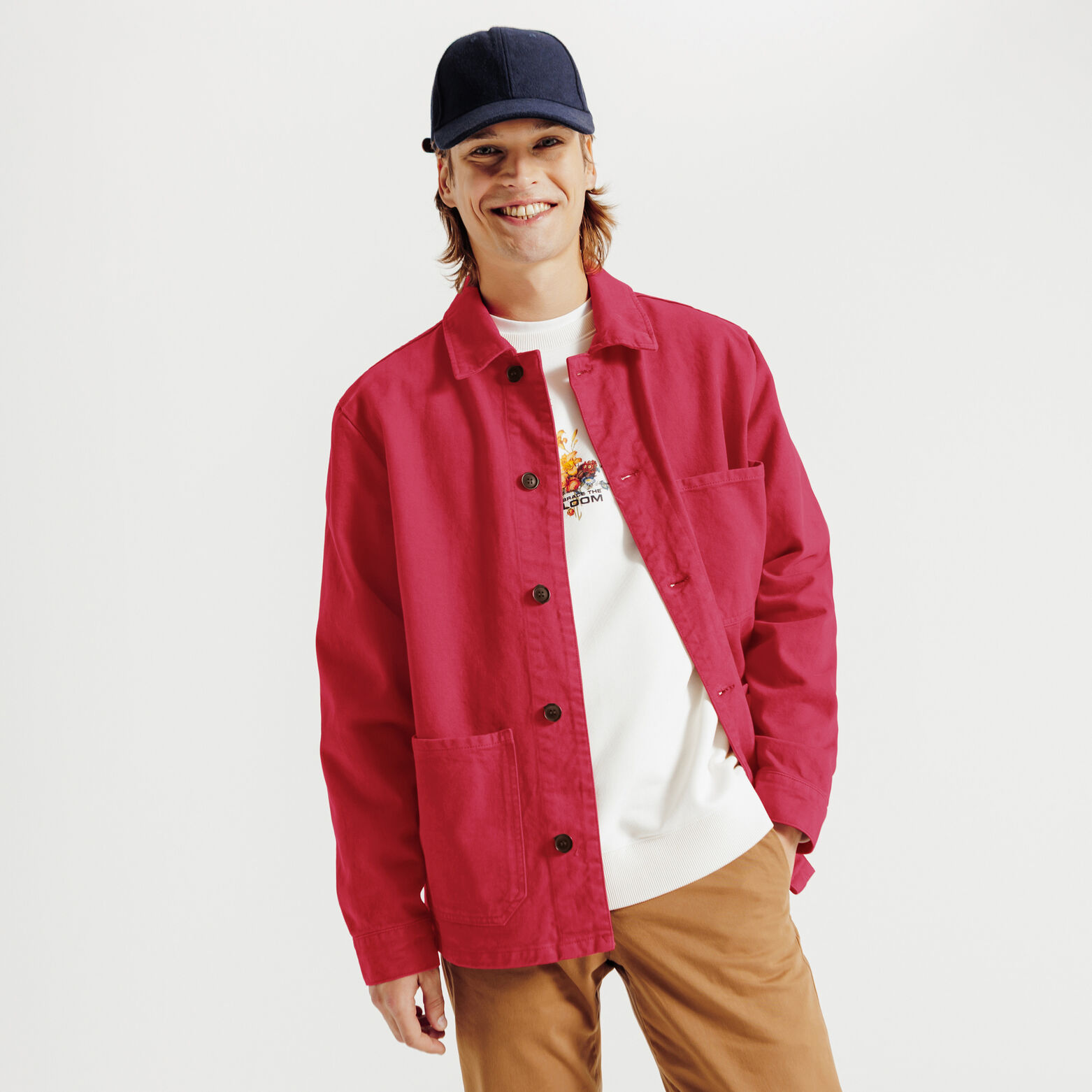 Veste col chemise boutonnée