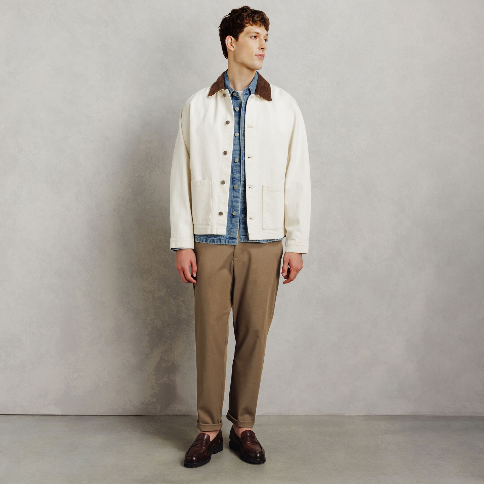 Surchemise en jean unie