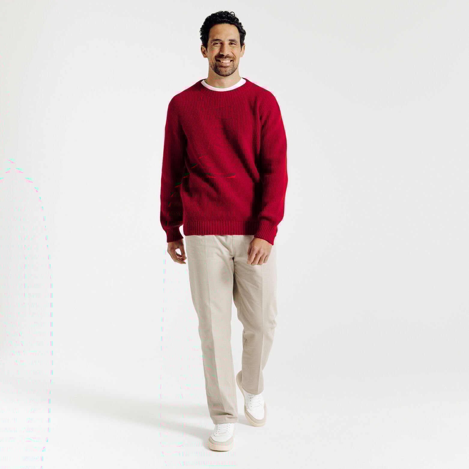 Trui van merino/kasjmiermix Made in France