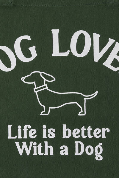 Tote bag en toile fantaisie chien