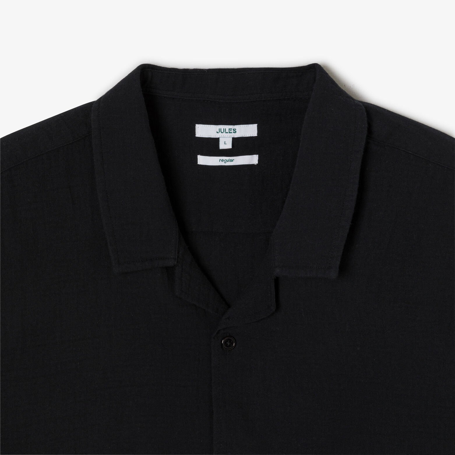 Chemisette en gaze de coton col requin