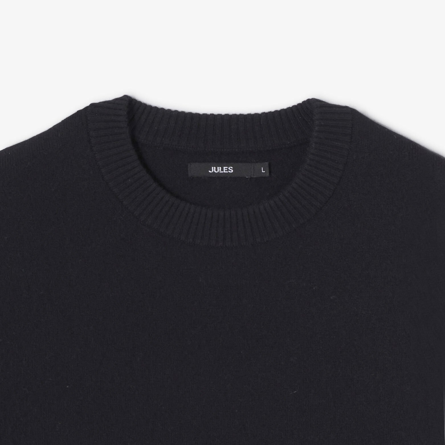 Pull col rond mérinos cachemire