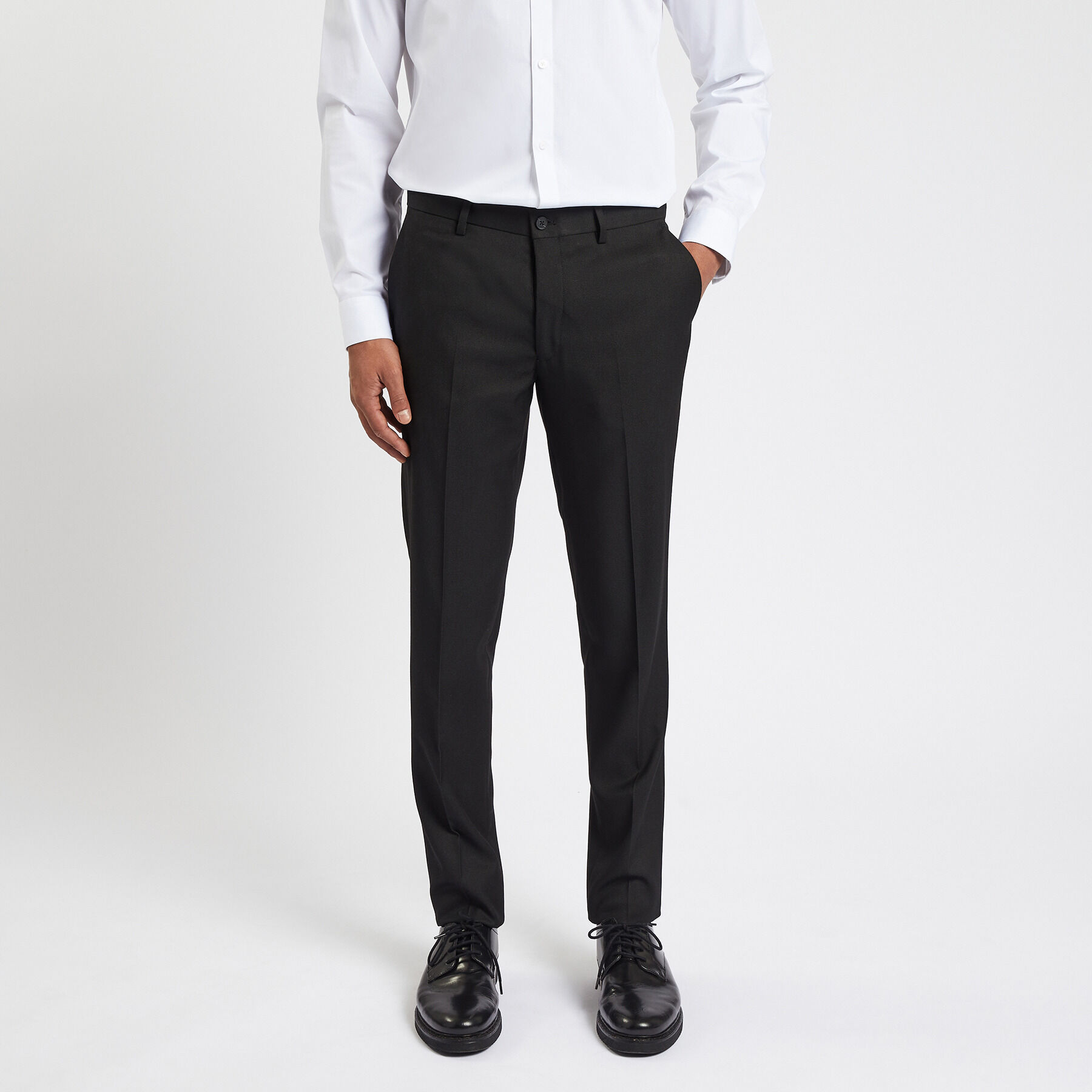 Pantalon de costume uni slim