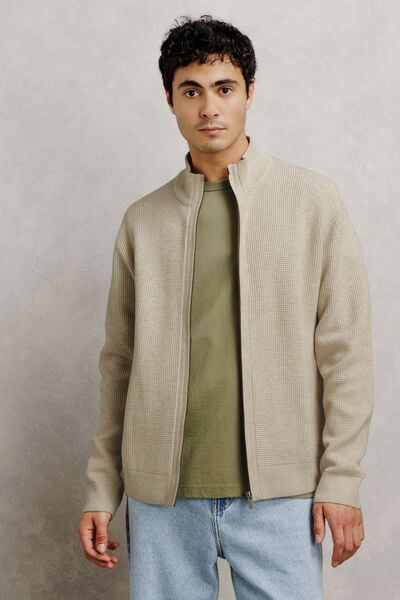 Gilet zipp&eacute; col montant