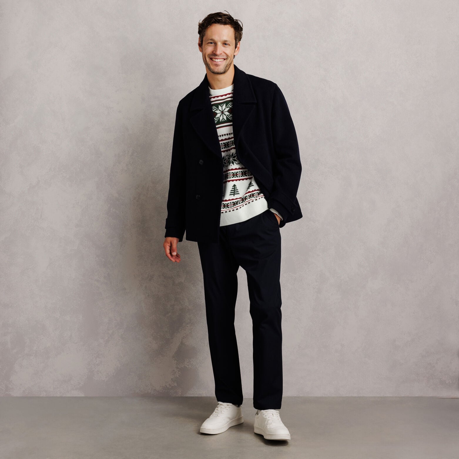Pull de No&euml;l jacquard