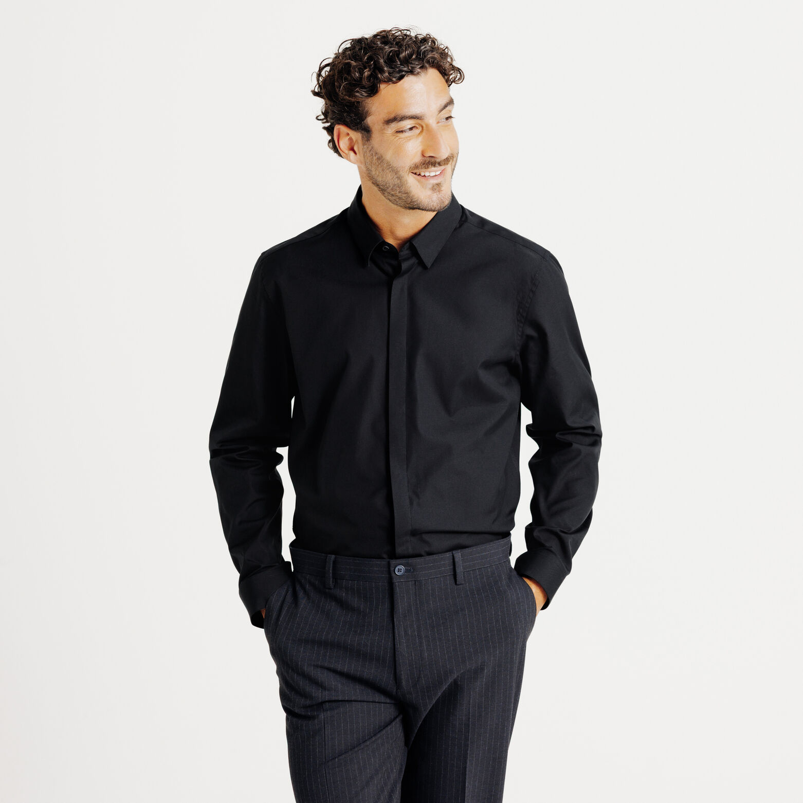 Chemise en coton slim