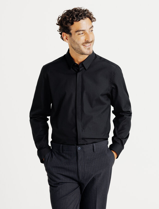 Chemise en coton slim