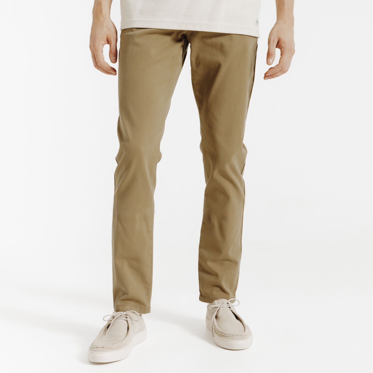 Pantalon chino slim tricotine