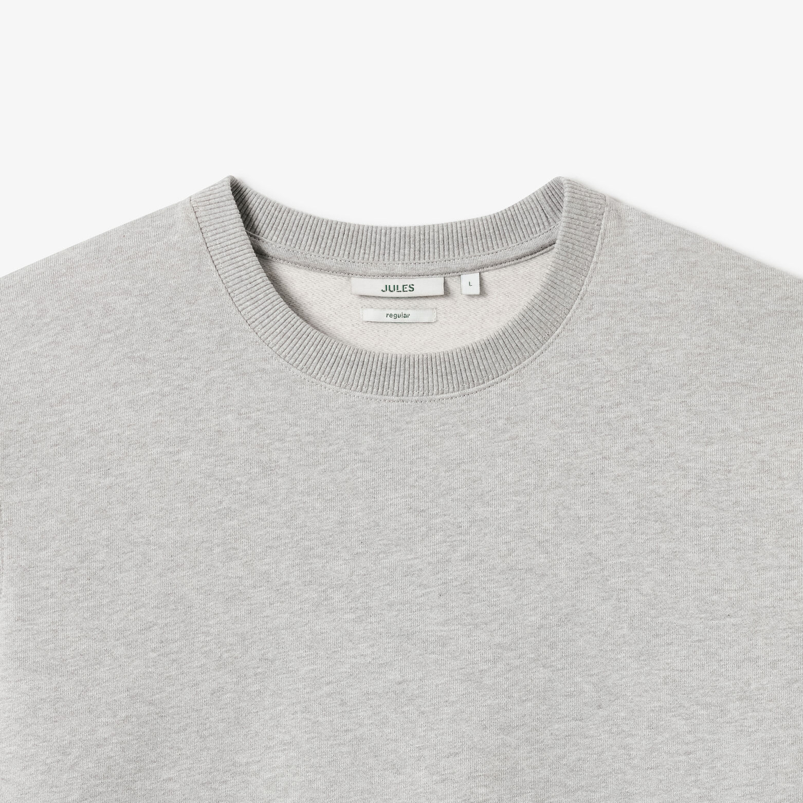 Sweat col rond molleton uni