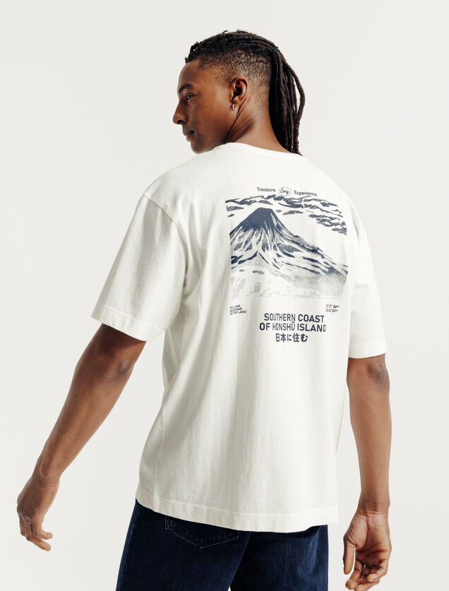 Tee shirt imprim&eacute; devant et dos