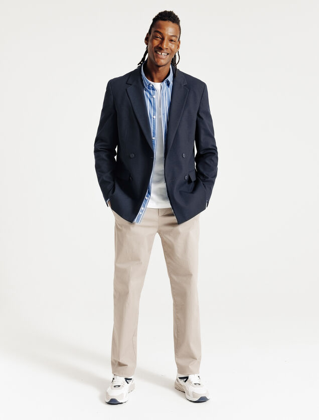 Veste de costume crois&eacute;e confort