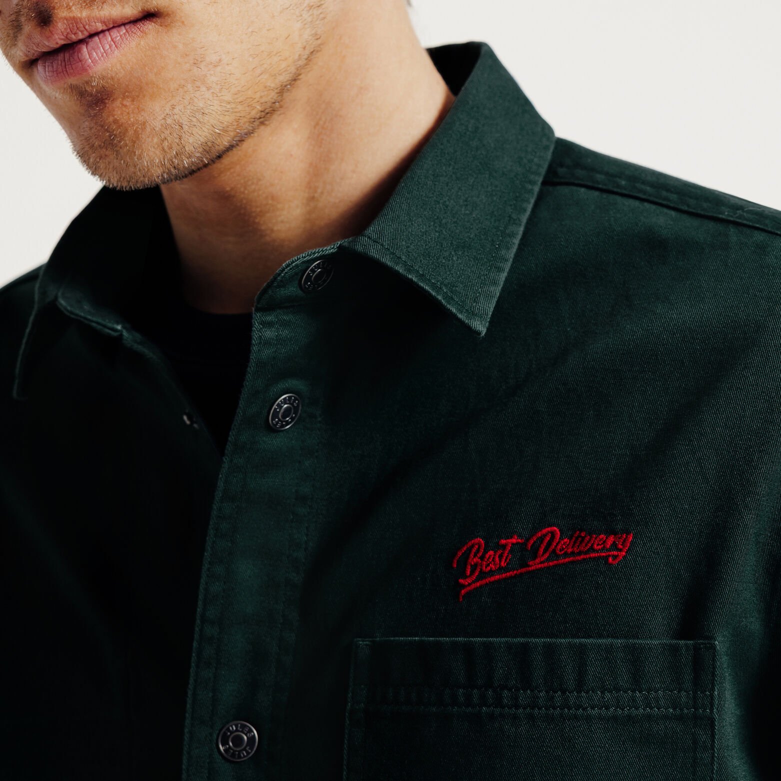 Surchemise en coton imprim&eacute;e