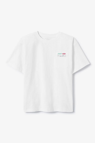 Tee shirt enfant f&ecirc;te des p&egrave;res poche imprim&eacute;e