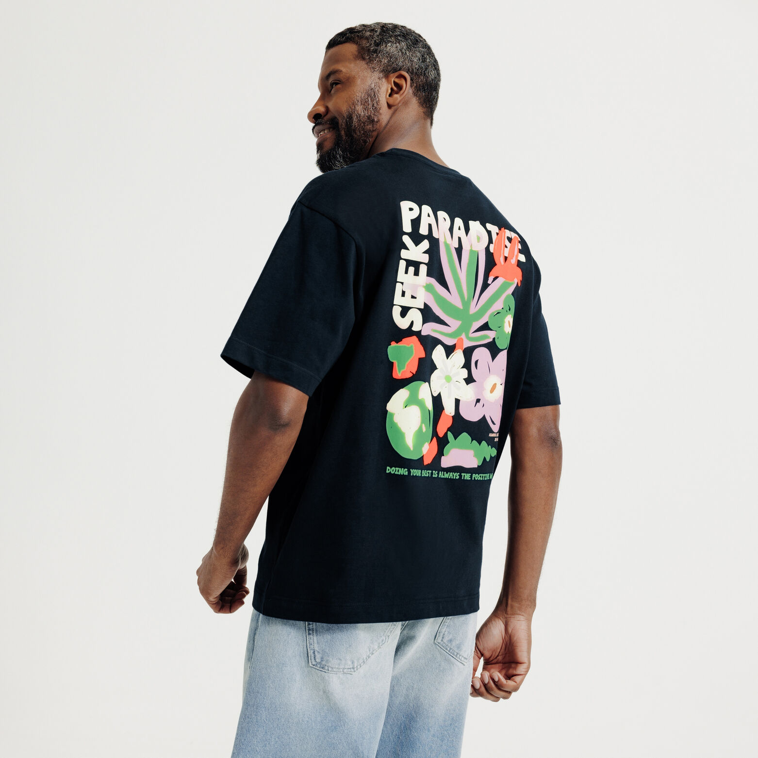 Tee shirt imprim&eacute; devant et dos