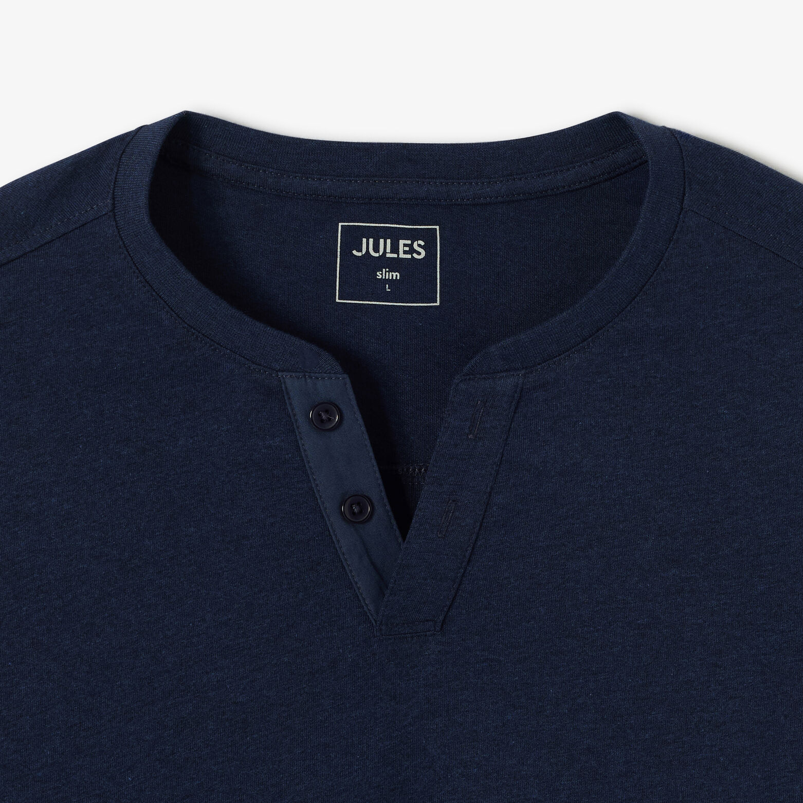 Tee shirt col tunisien manches longues