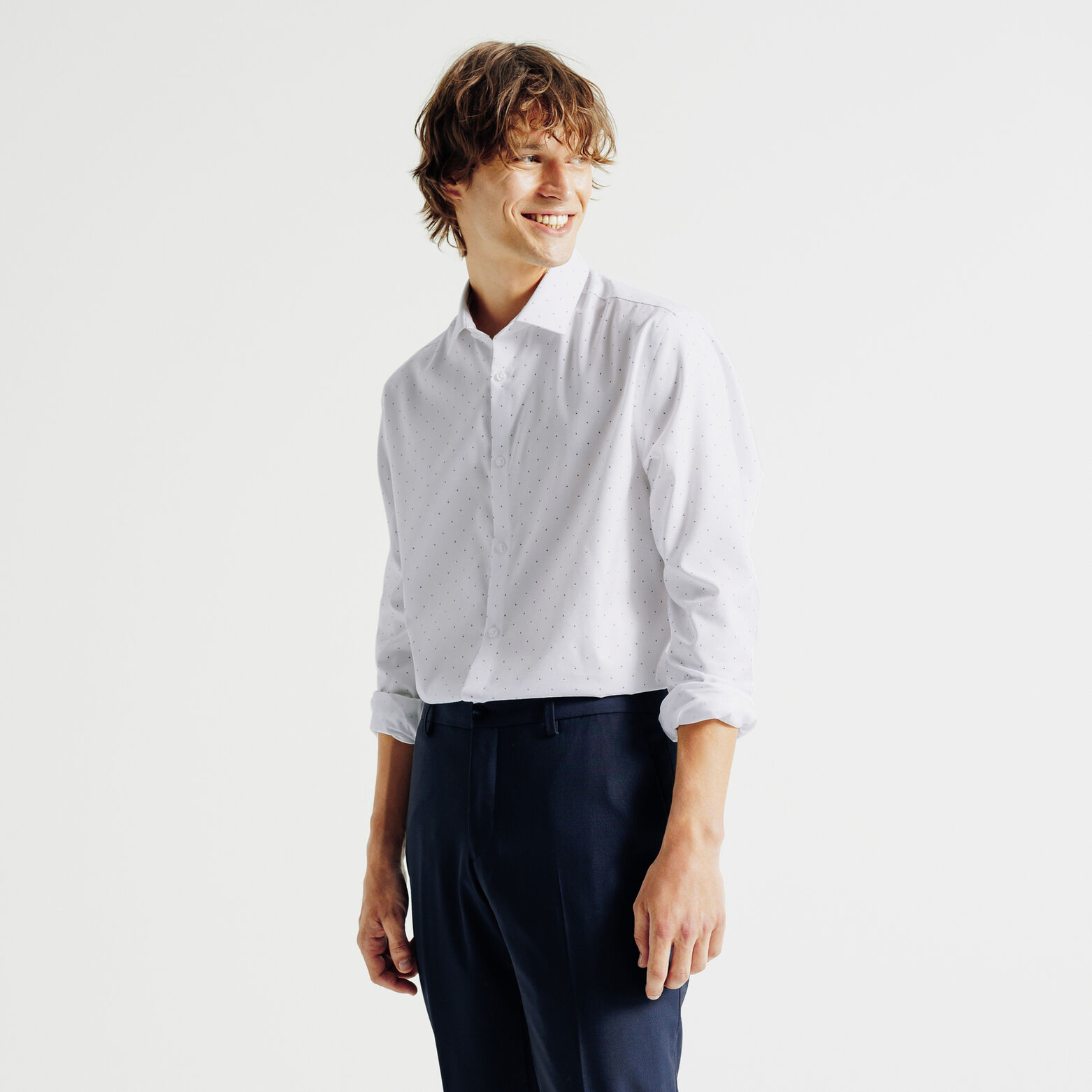 Chemise sans repassage imprimée regular