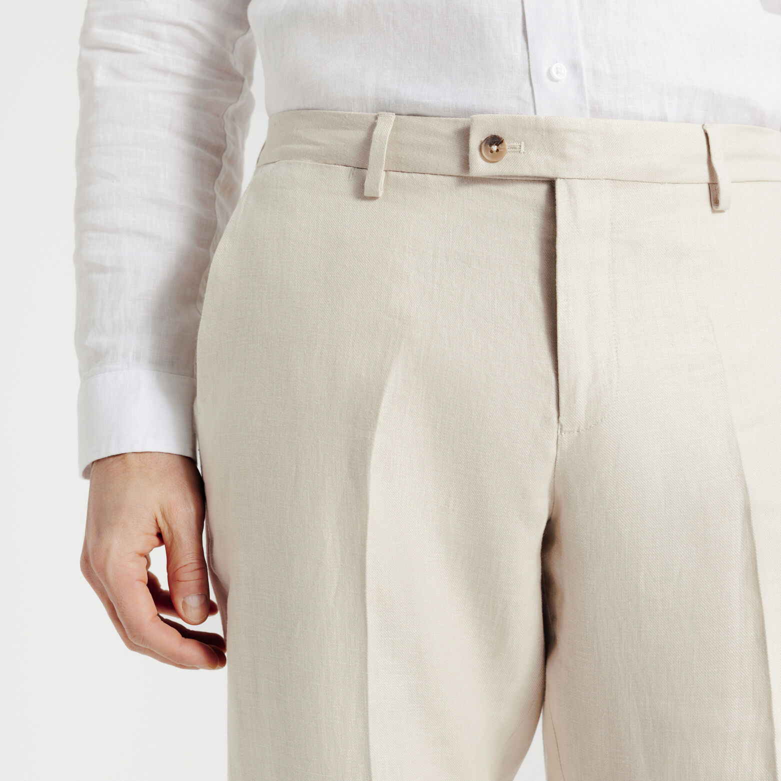 Pantalon de costume confort en lin