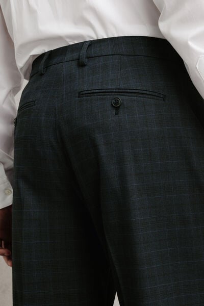 Pantalon de costume confort &agrave; carreaux
