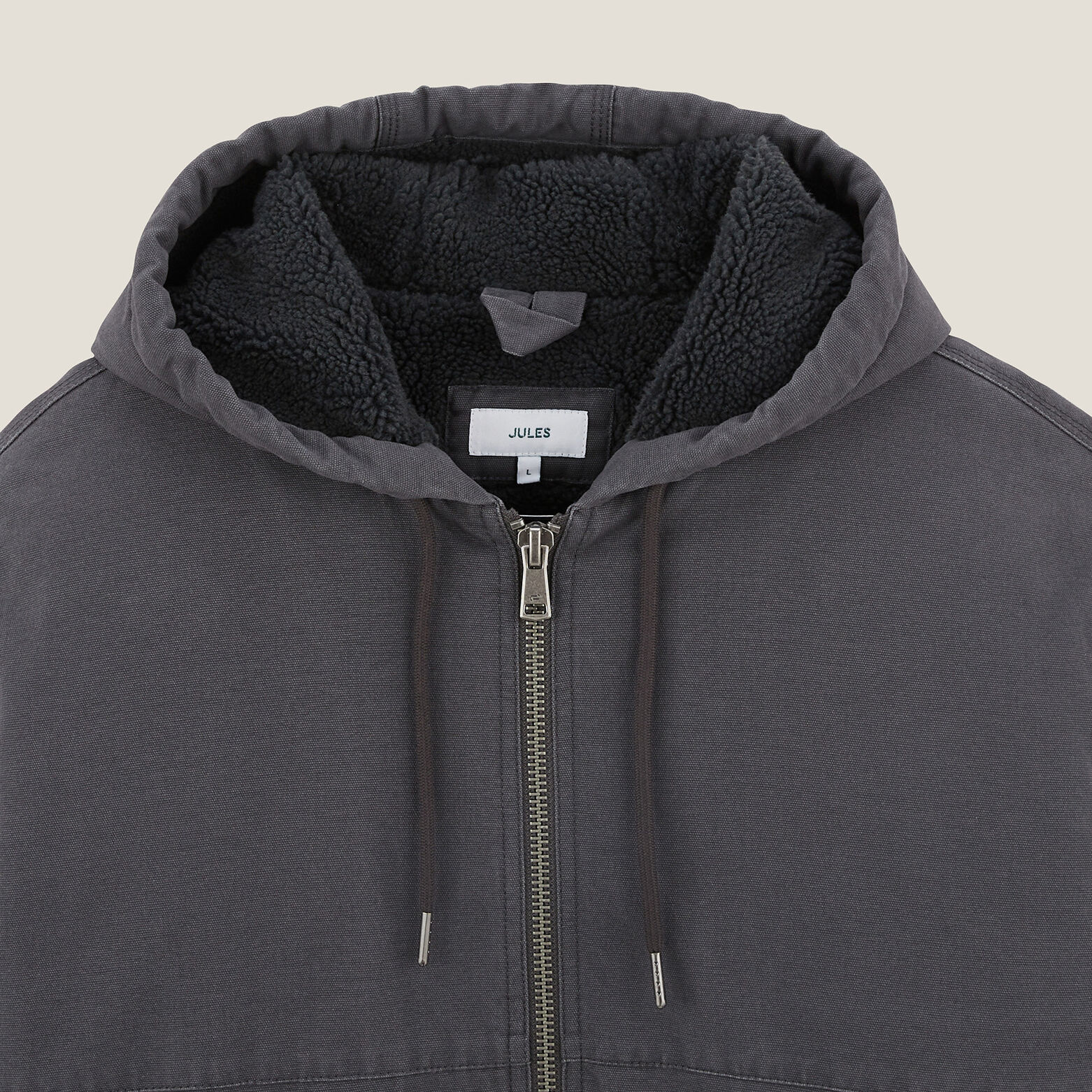 Blouson à capuche en coton