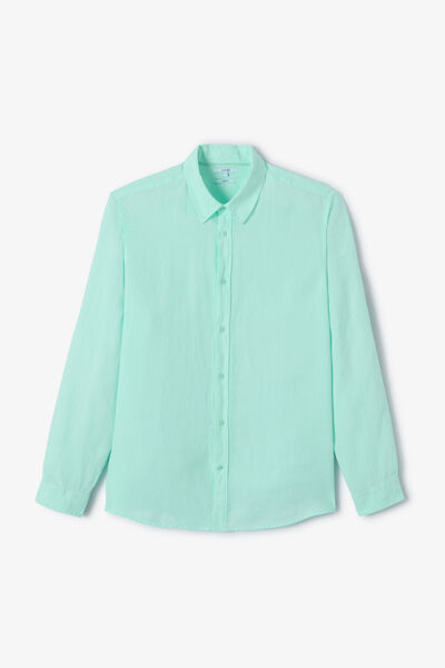 Chemise 100% lin regular unie