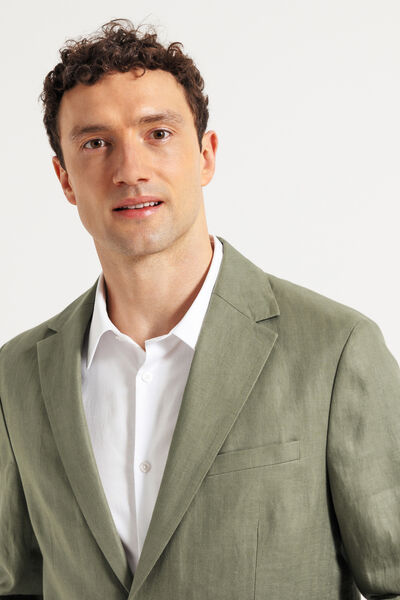 Veste de Costume Vert Kaki