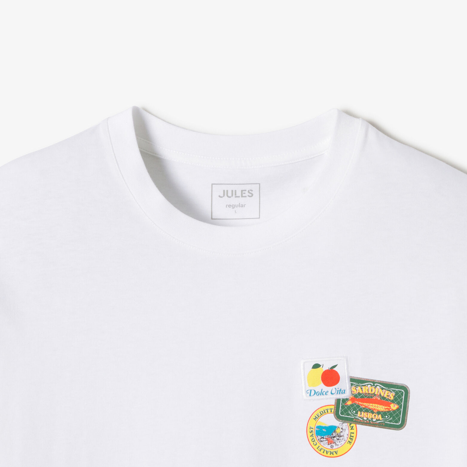 Tee shirt patch poitrine dolce vita
