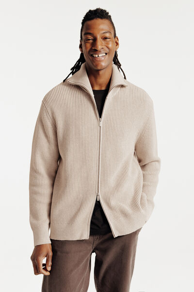 Gilet zippé col camionneur