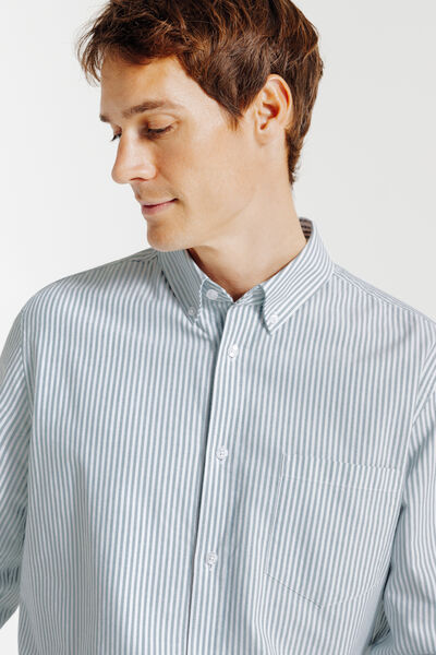 Het perfecte gestreepte hemd in oxfordkatoen