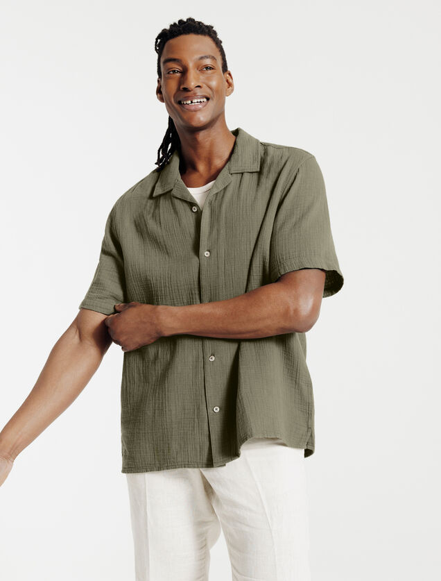 Regular effen hemdje in katoengaas