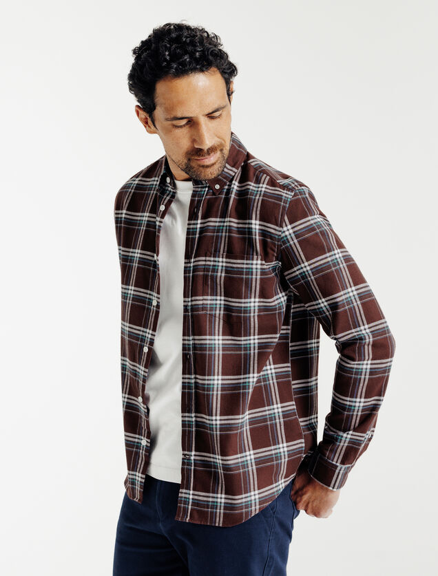 Geruit hemd in flanel