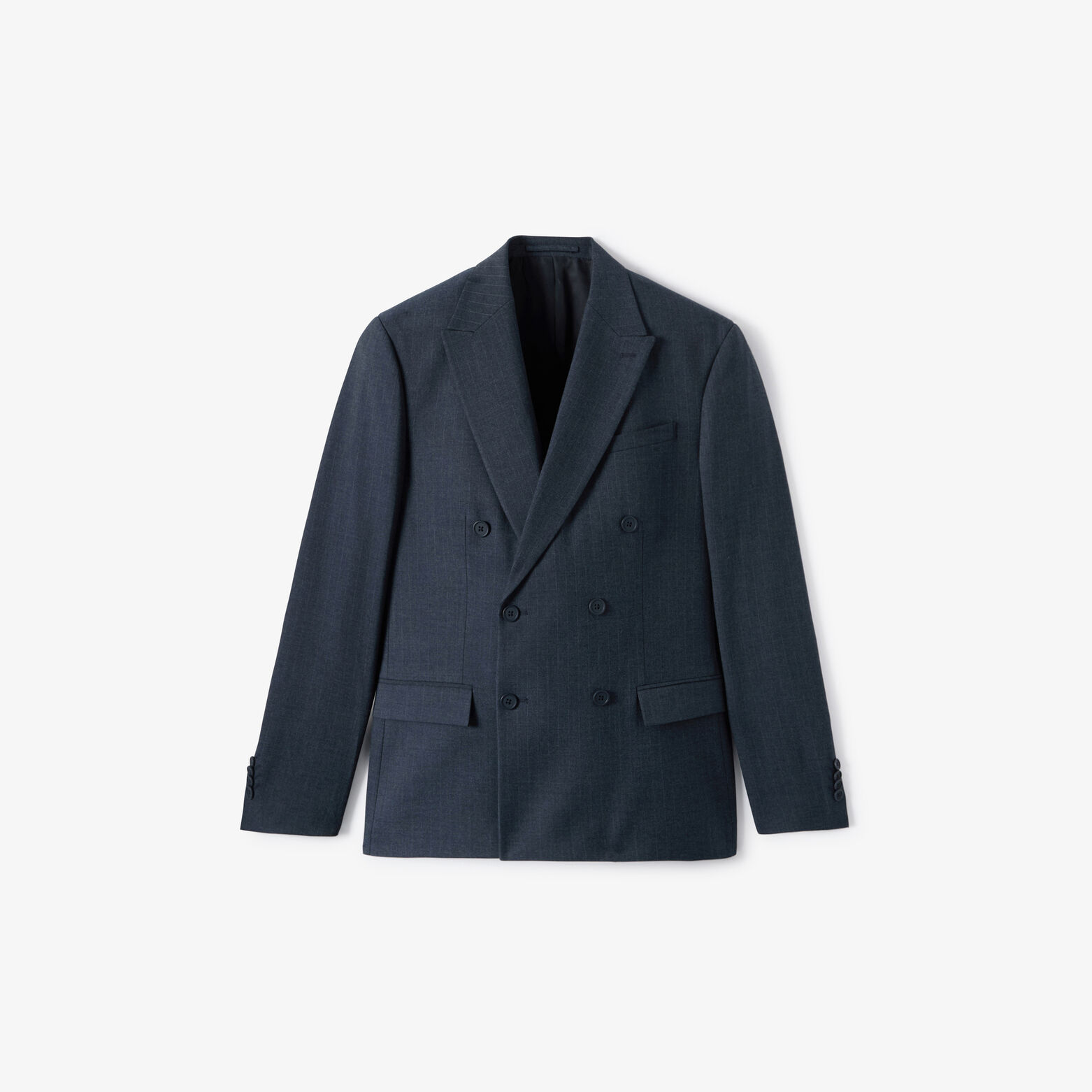Veste de costume crois&eacute;e confort ray&eacute;e