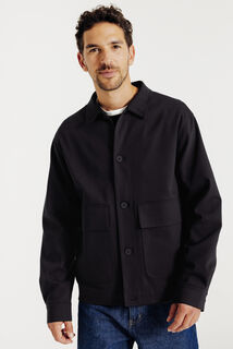 Veste boutonn&eacute;e col chemise