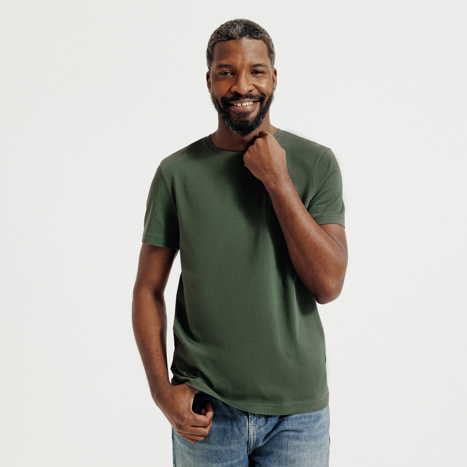 Basic T-shirt met ronde hals