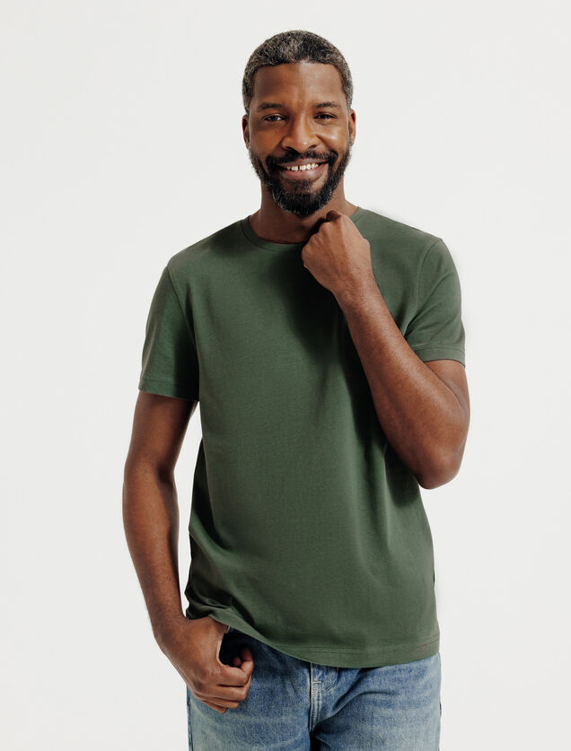 Basic T-shirt met ronde hals