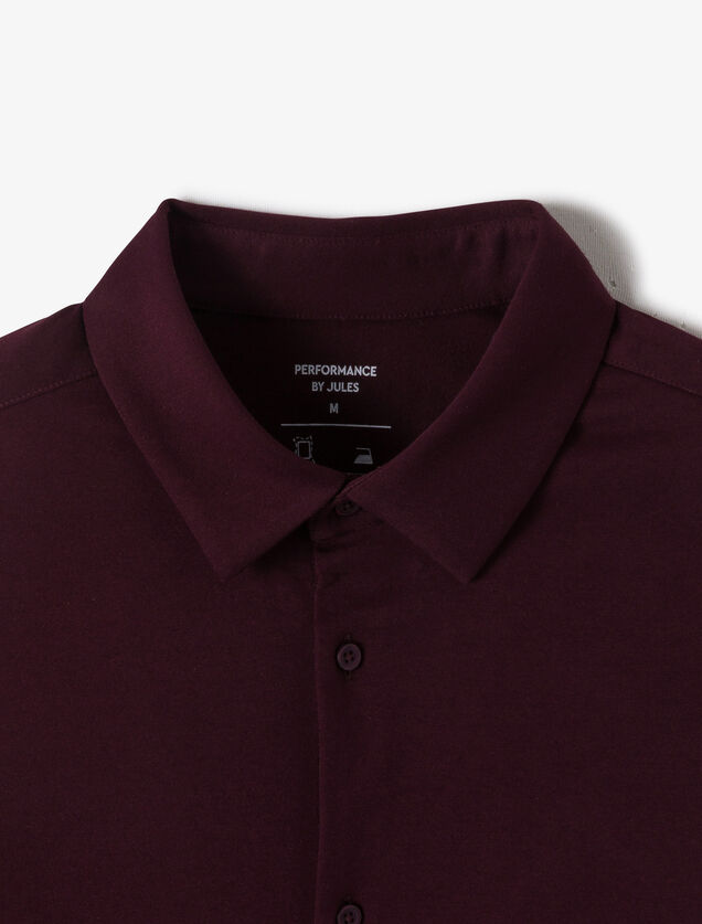 Chemise en maille coton slim