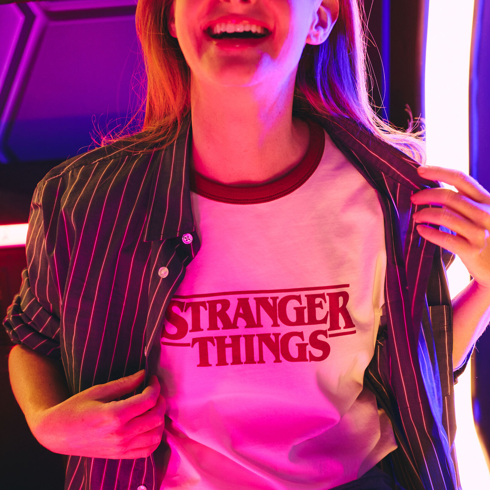 Tee shirt imprimé licence Stranger Things