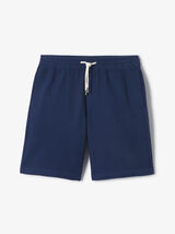 Bermuda taille &eacute;lastiqu&eacute;e gaufr&eacute;