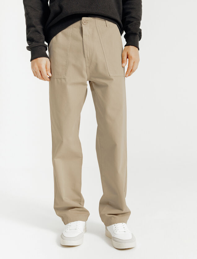 Baggy broek met timmermansdetail