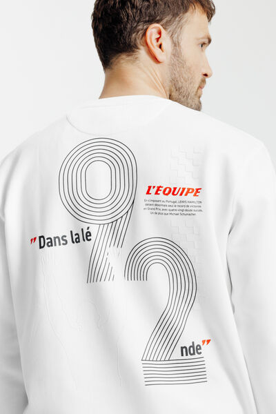 Sweat col rond imprim&eacute; licence L'&Eacute;quipe