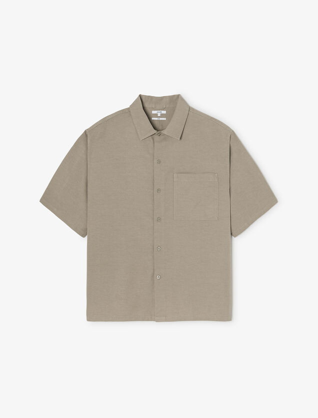 Chemisette en coton TENCEL&iquest;Lyocell unie boxy