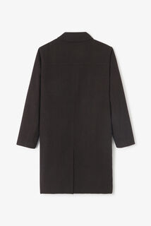 Manteau long col chemise