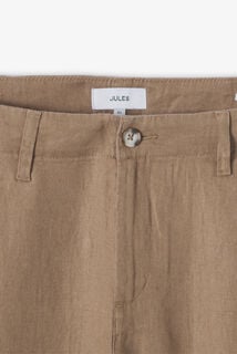 Loose fit chinobroek in 100% linnen