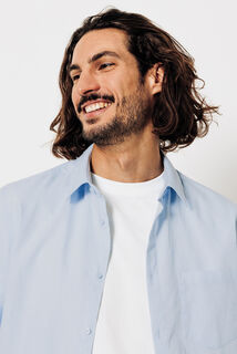 Chemise en coton lin unie