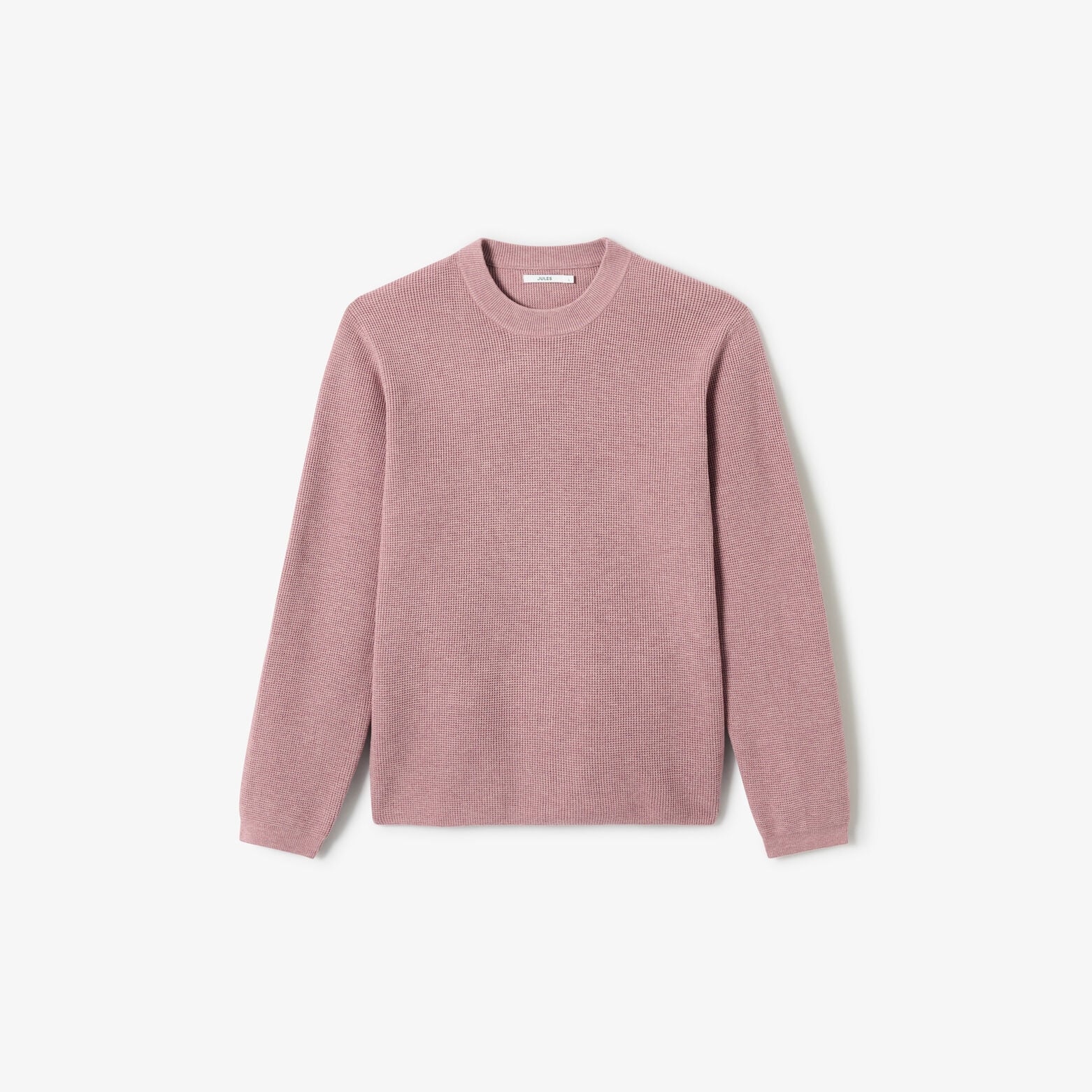 Pull col rond jeux de points fantaisie