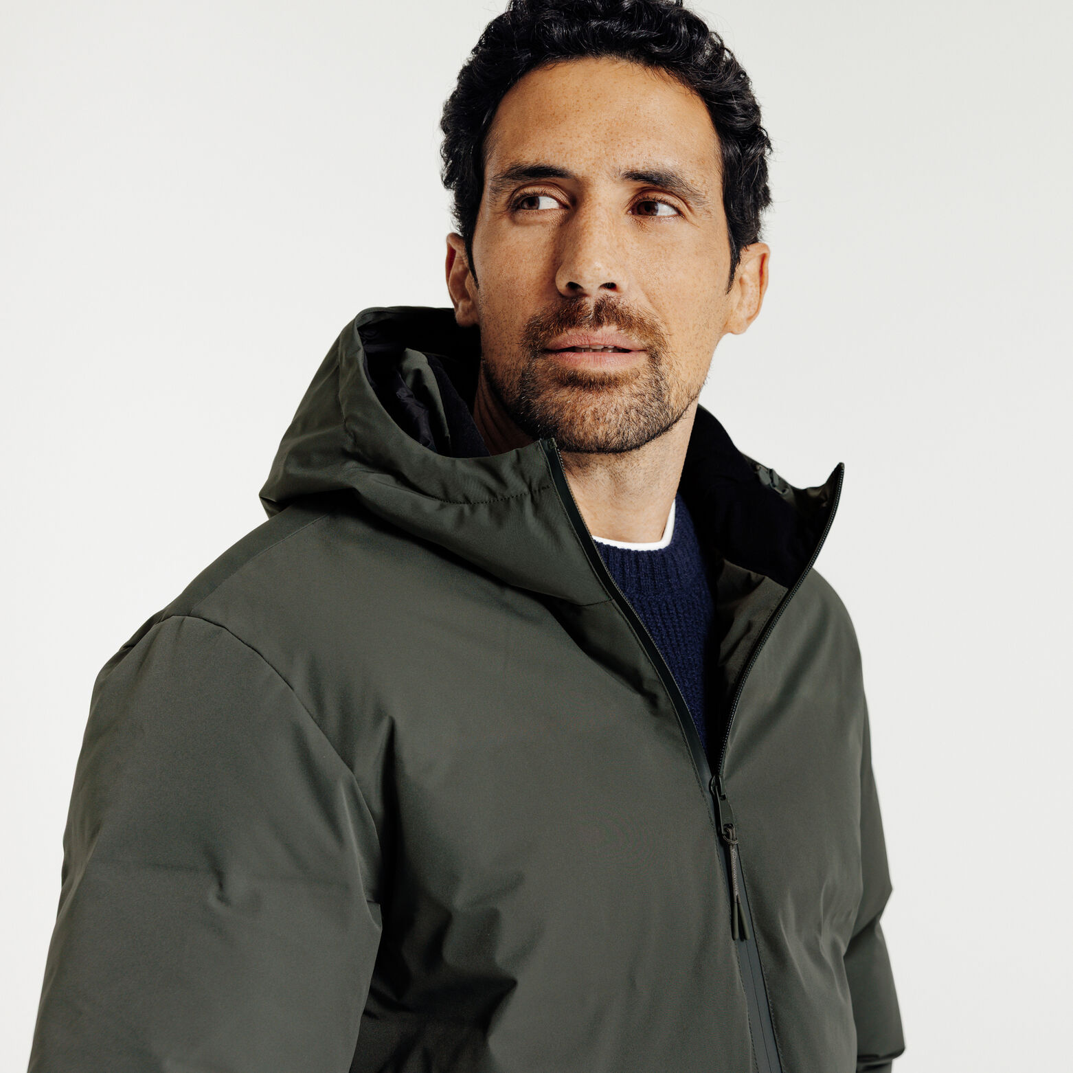 Doudoune zippée à capuche