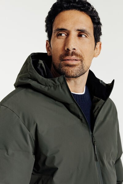 Doudoune zippée à capuche