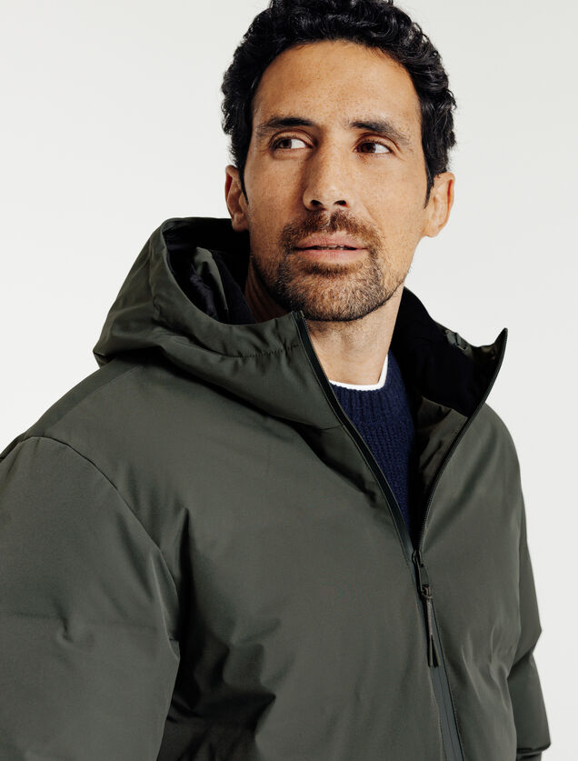 Doudoune zipp&eacute;e &agrave; capuche